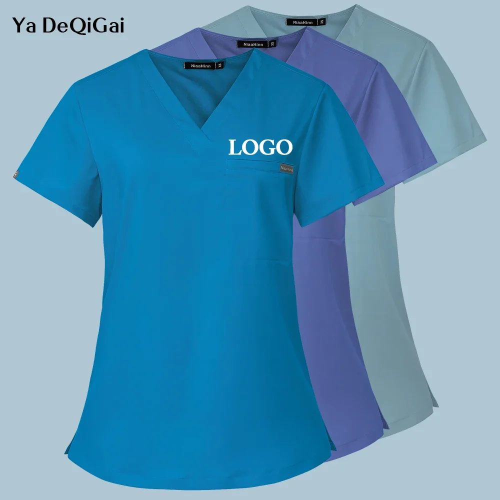Medical Lab Worker - Mulheres homens laboratório workwear uniformes de