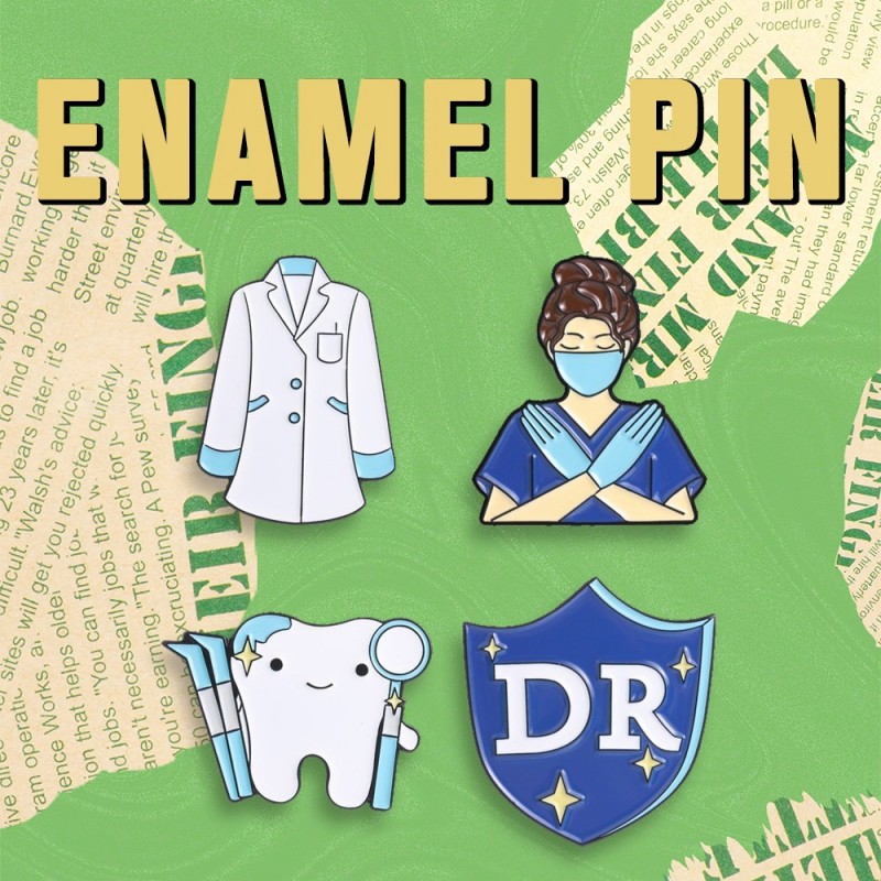 Broche de Esmalte com Tema Méd - Medical Lab Worker avaliação e preço