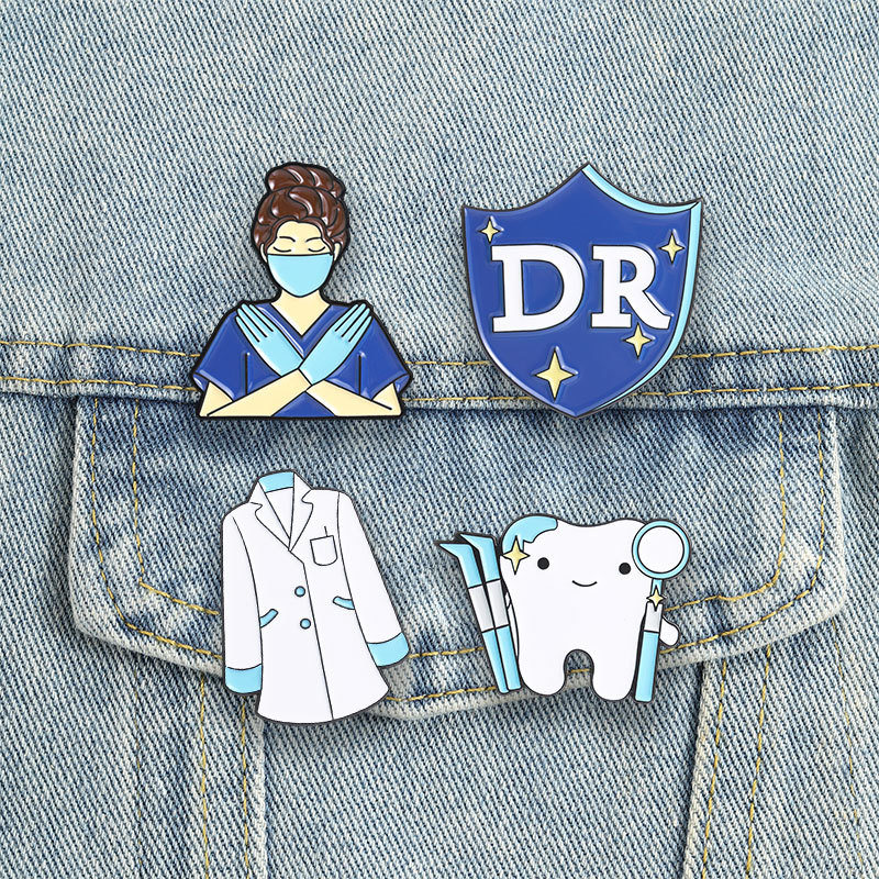 Broche de Esmalte com Tema Méd - Medical Lab Worker avaliação e preço